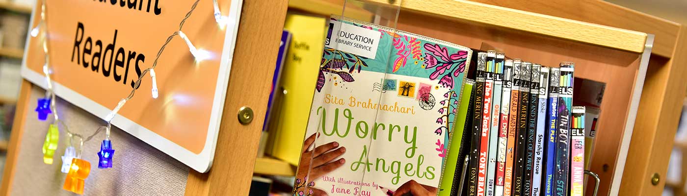 Reluctant readers section of the library